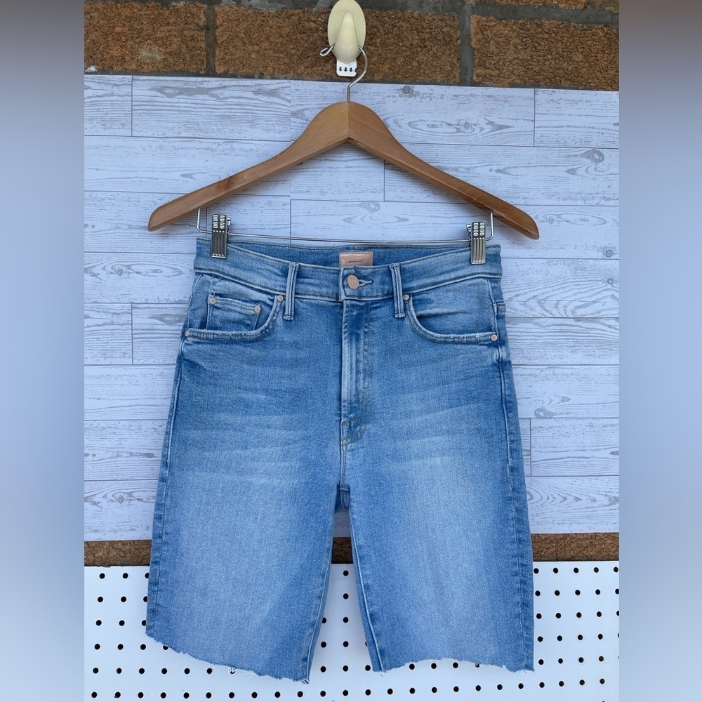 MOTHER HE INSIDER CROP STEP FRAY SHORTS LIMITED EDITION SIZE 27